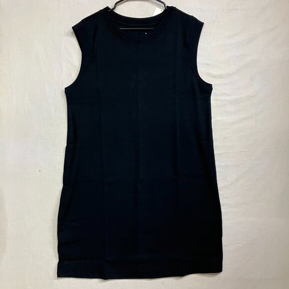 A New Day Women's 1X Black Muscle Tank Mini Knit Dress Sleeveless - Picture 3 of 10